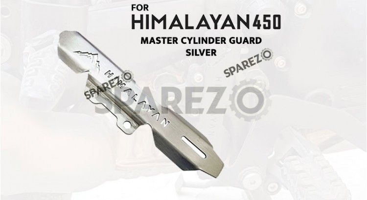 For Royal Enfield New Himalayan 450 Master Cylinder Guard Silver - SPAREZO